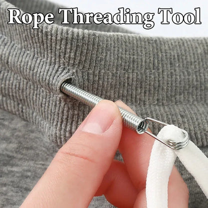 10/1PCS Rope & Drawstring Threader Tool — Bendable Spring Clip for DIY Sewing & Multi-Functional Accessories