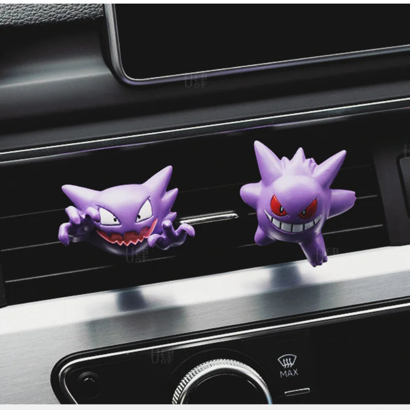 Ghost Pokémon Car Air Vent Figure - Gastly Gengar Haunter Duskull Anime Interior Ornament Gift