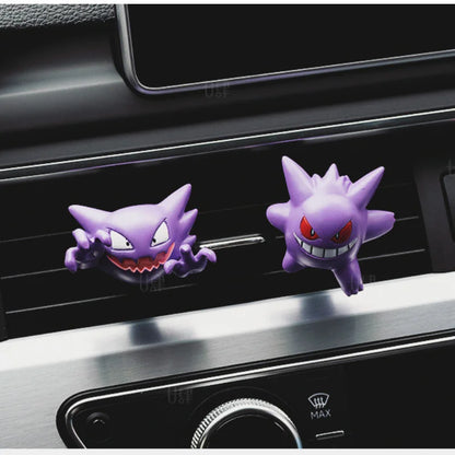 Ghost Pokémon Car Air Vent Figure - Gastly Gengar Haunter Duskull Anime Interior Ornament Gift