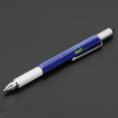 7-in-1 Multifunctional Pen - Touch Screen Stylus, Screwdriver, Ruler, Level Gauge, Refillable Ballpoint & Pencil Tool