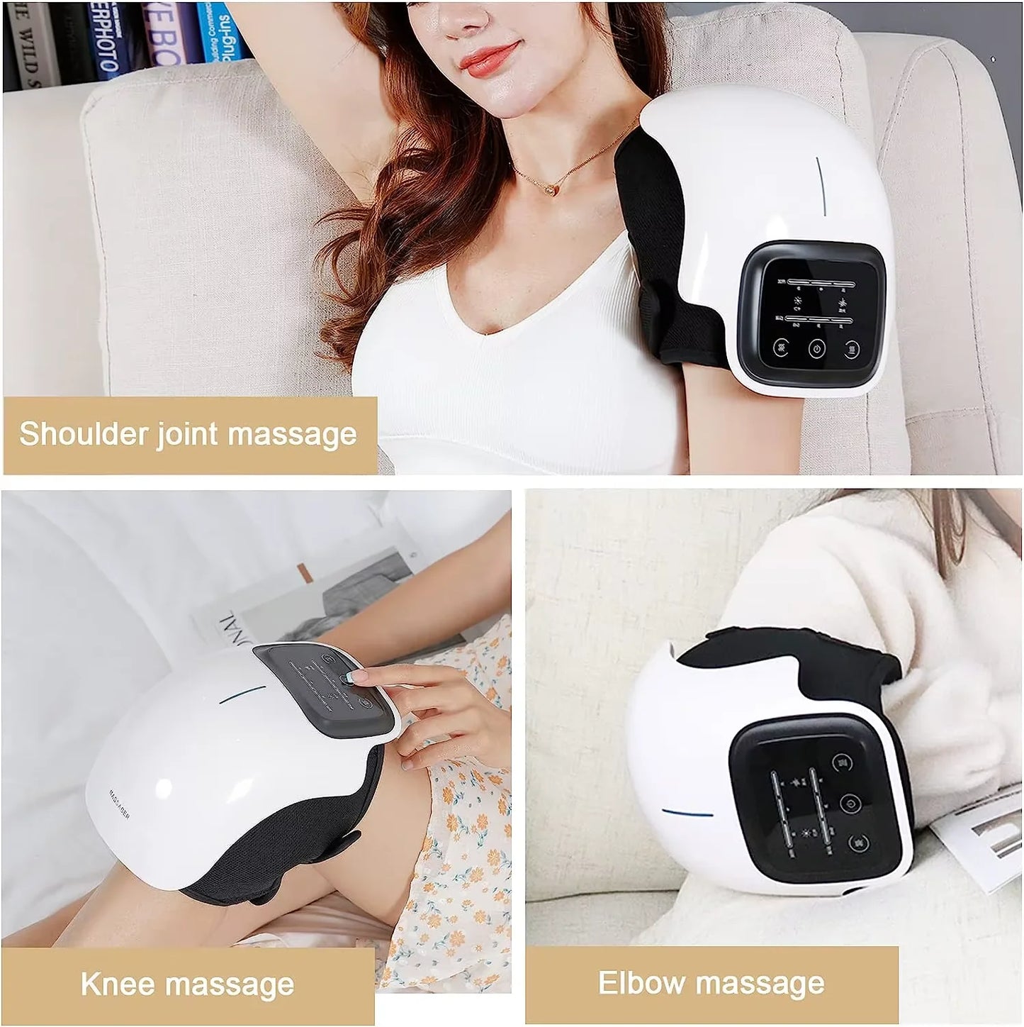 Multifunctional Smart Cordless Knee Massager – Vibration Massage Machine for Joint Relief, Perfect Gift for Grandma & Grandpa