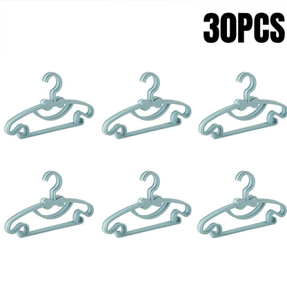 5-50PCS Baby Plastic Hangers – Kids Clothes Storage Rack for Nursery, Toddlers & Infants, Portable Home Use