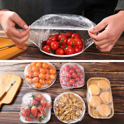 Reusable Elastic Food Covers – Durable Plastic Wrap Lids for Bowls, Plates & Kitchen Food Storage