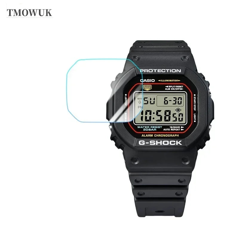 9H Tempered Glass Screen Protector for Casio G-Shock - Ultra-Thin Protective Glass for DW-5035, DW-5600, GW-B5600 and GW-M5600