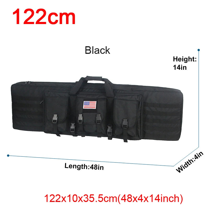 LQARMY Tactical Double Rifle Case – Molle Backpack Gun Holster for Hunting, Sniper & Airsoft (32/38/42/48 inch)