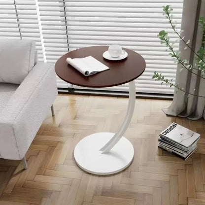 Modern Small Side Table - Compact Bedside Nightstand & Coffee Table for Bedroom, Living Room, Sofa & Balcony