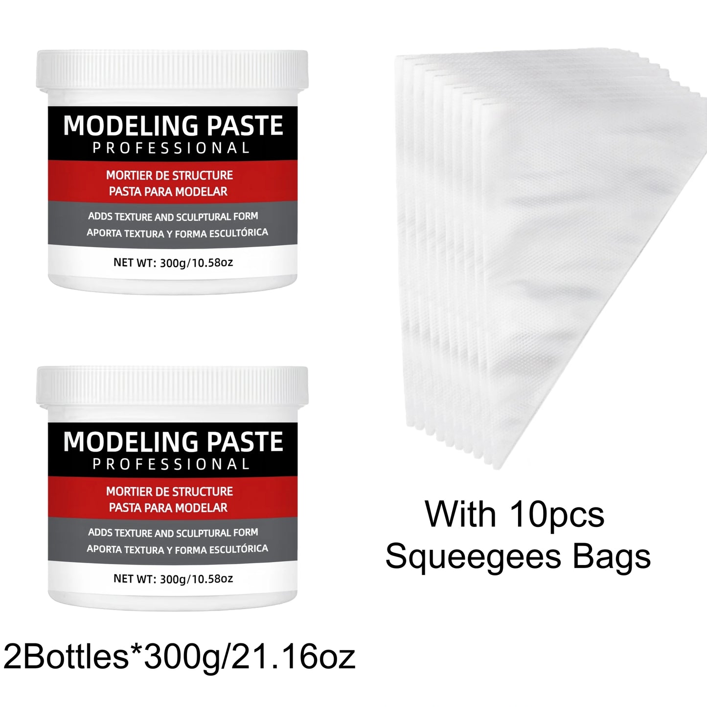 3D Texture Paste for Artists - Sculpting Gel for DIY Art, Crafts & Creative Painting Projects