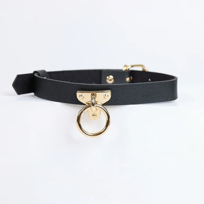 Women's Punk Spike Leather Harness Choker - Metal Collar Necklace for Gothic, Harajuku & Club Fashion