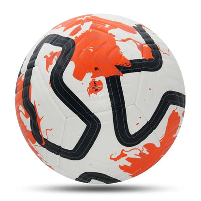 Standard Size 5 Soccer Ball - Machine-Stitched PU Material for Sports League, Outdoor Match & Football Training