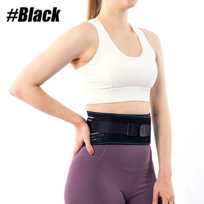Adjustable Lower Back Brace for Pain Relief – Lumbar Support Belt for Sciatica, Breathable Design with 4 Steel Stays for Stability