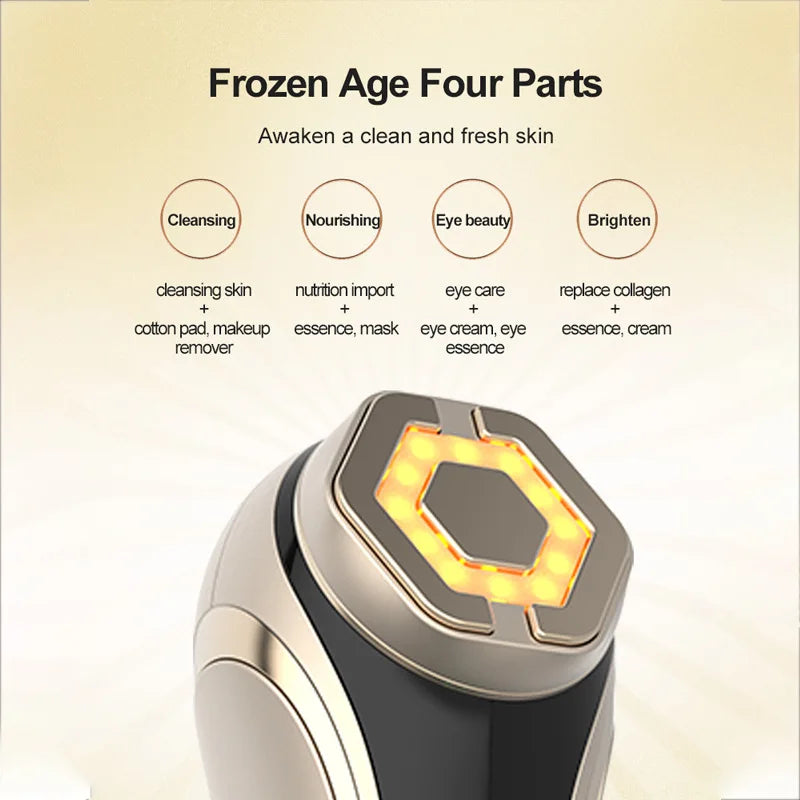 New RF Facial Lifting & Firming Beauty Device - EMS Microcurrent Rejuvenation, Home Face Care Tool, Perfect Gift Idea        4o