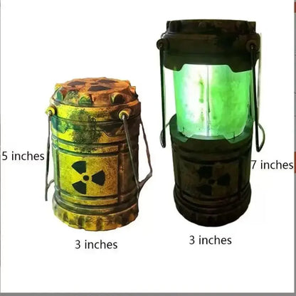 Mini Simulation Nuclear Reactor Lantern – Handheld Camping Light & Halloween Glow Night Lamp, Home Decor & Novelty Glow-in-the-Dark Ornament