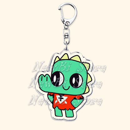 Funny Dark Video Game Sheep Keychain – Cute Lamb & Goat Bag Accessory Gamer Gift