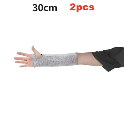 Level 5 HPPE Cut-Resistant Arm Sleeves - Anti-Puncture Protective Work Sleeves for Hand & Arm Safety