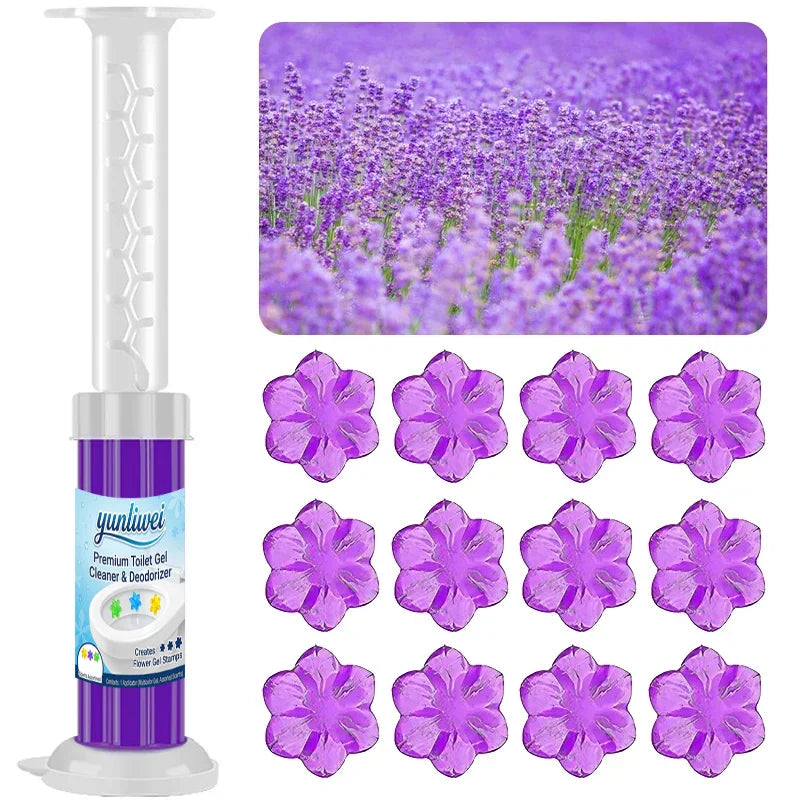 Yunliwei Toilet Cleaner Gel Stick - Long-Lasting Fragrance, Deodorizing Toilet Cleaning Gel for Fresh Bathroom Care