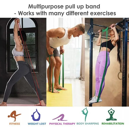 5-120lbs Fitness Resistance Band – Boxing, Agility, Yoga & Pilates Training Equipment for Home Gym