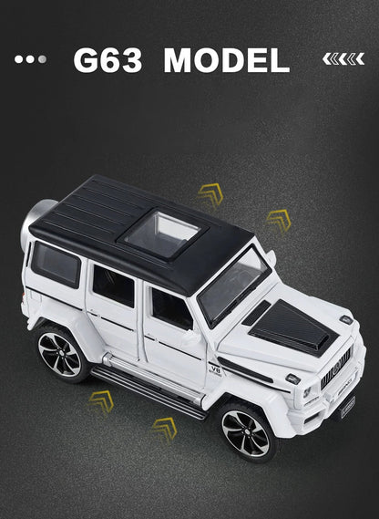1:32 Mercedes Benz G63 Diecast Model Car with Sound & Light – Off-road SUV Miniature Alloy Toy Gift for Boyfriend