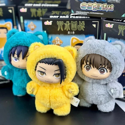 Genuine Eaki Jujutsu Kaisen Season 2 Satoru Gojo Plush Pendant - Cat Park Party Blind Box Handbag Charm Collectible Anime Accessory