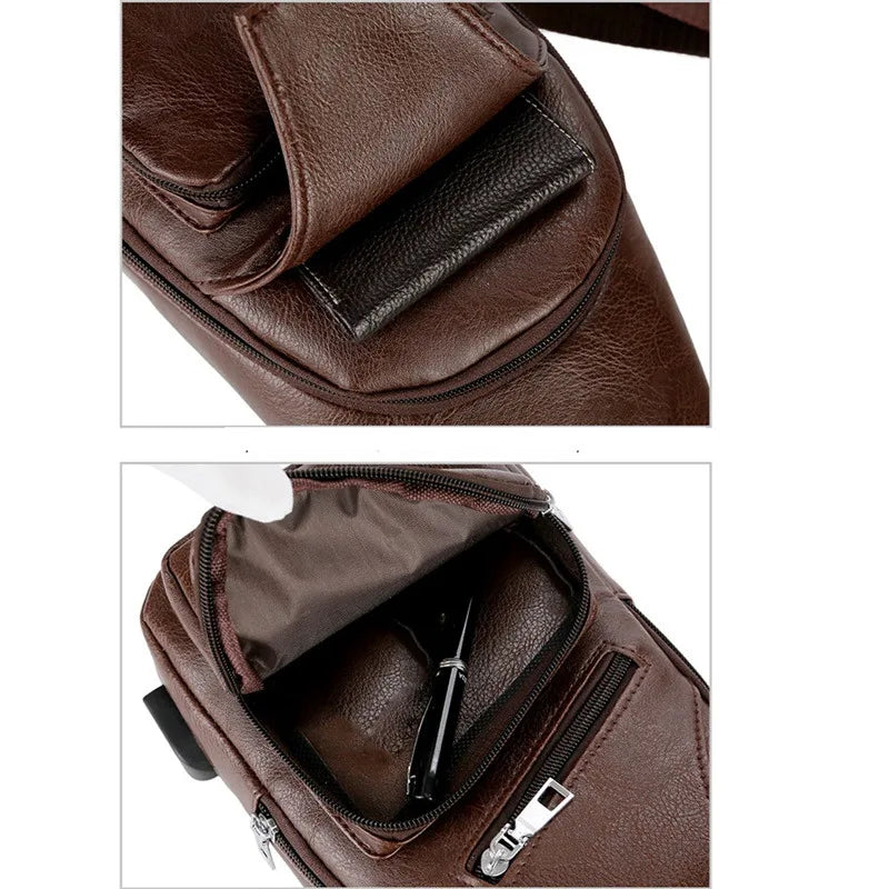 Waterproof Summer Crossbody Chest Bag for Couples – Unisex Small & Breathable Backpack