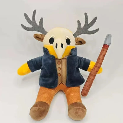 2026 New 99 Nights in the Forest Plush – Brown Elk, White Owl Stuffed Dolls & Pillows for Kids’ Gifts