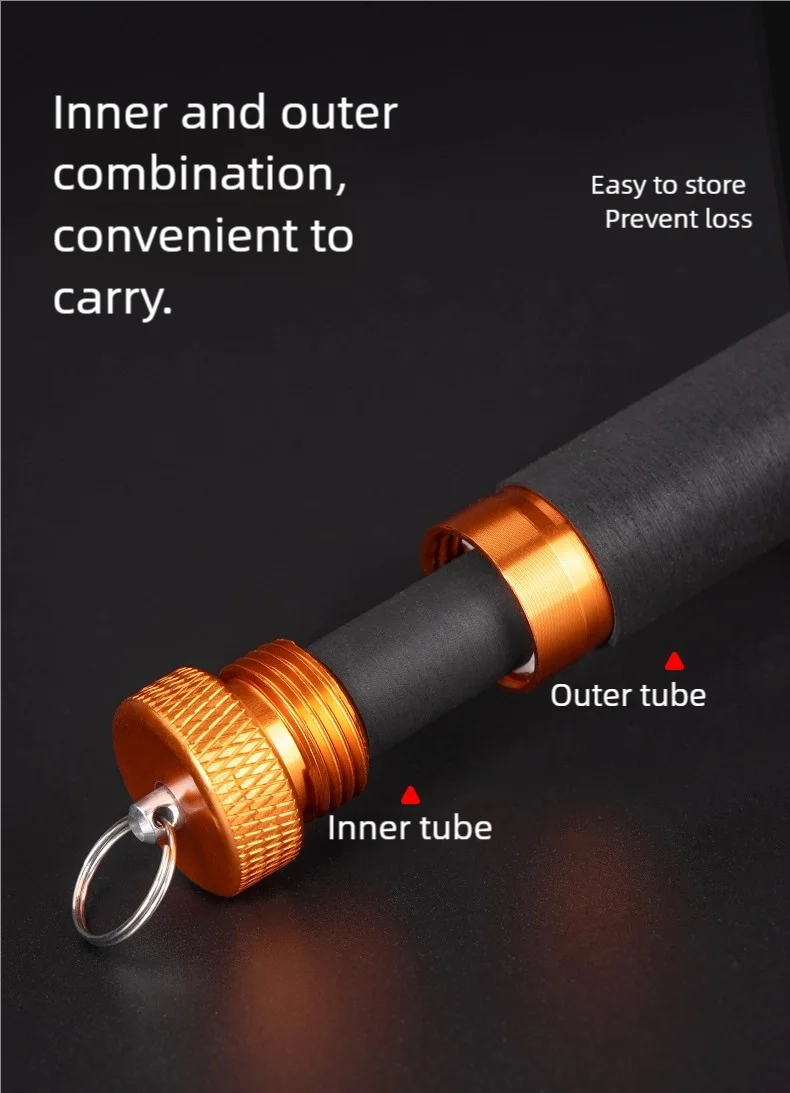 Aluminum Alloy Line Pull Rod — Rubber Anti-Slip Fishing Tool for Snag Pulling, Hook Tying, Knotting, and Hand Protection