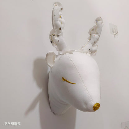 Handmade 3D Felt Animal Heads — Elephant & Swan Wall Hanging Decor for Nursery & Kids’ Bedroom