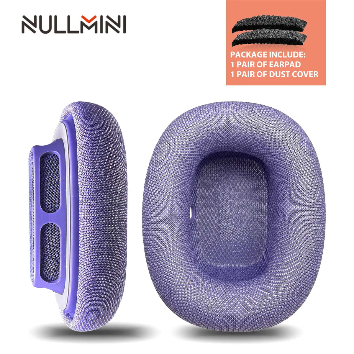NullMini Replacement Mesh Ear Cushions for Apple AirPods Max 2 - Memory Foam Earpads and Headphone Cushion Covers