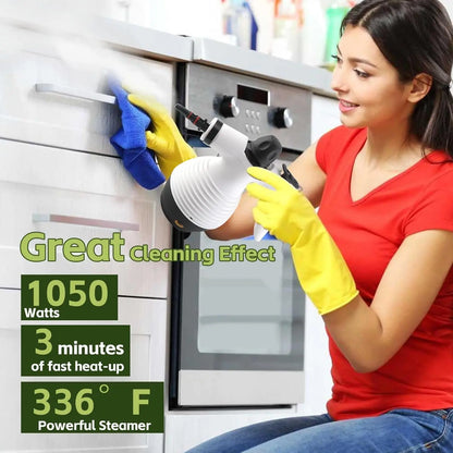Steam Mop with Detachable Handheld Cleaner — 350ML 1050W Floor Steamer for Floors, Tiles, Windows & Couch