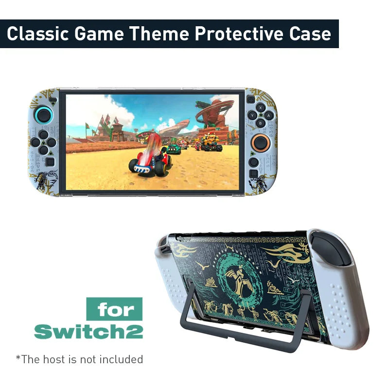 Hard Shell Protective Case for NS Switch 2 — Dockable Thin Cover Skin Game Console Accessory