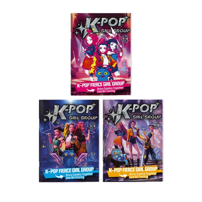2025 KPop Demon Hunter Coloring Book – Line Drawing Picture Book, Painting Activity for Kids, Birthday Gift