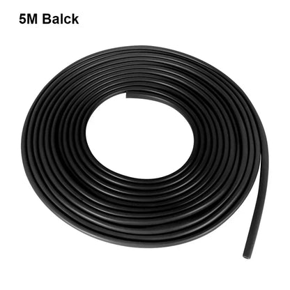 5M Car Door Edge Protector Strip - Transparent PVC Anti-Scratch Anti-Collision Sealing Tape for Vehicle Door Trim Protection