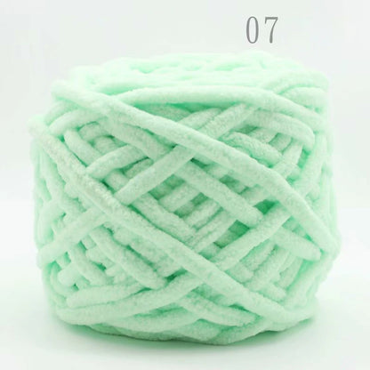 3PCS 300g Soft Chenille Knitting Yarn – Thick Ice Strip Cotton Wool Yarn for DIY Handmade Blankets, Scarves & Craft Projects