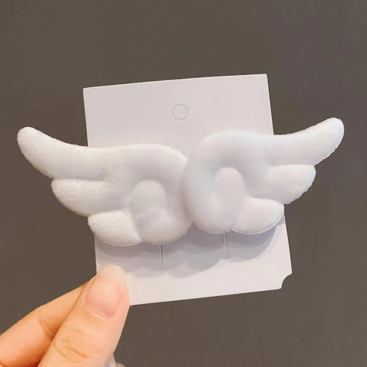 Sweet Angel Wing Plush Hair Clips - Cute Girls’ Bangs Hairpins & Fashion Side Clip Accessories