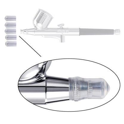Airbrush Cleaning Kit : Clean Pot Jar with Holder, Brushes/Needles, Double–Ended Brush, & Protection Covers