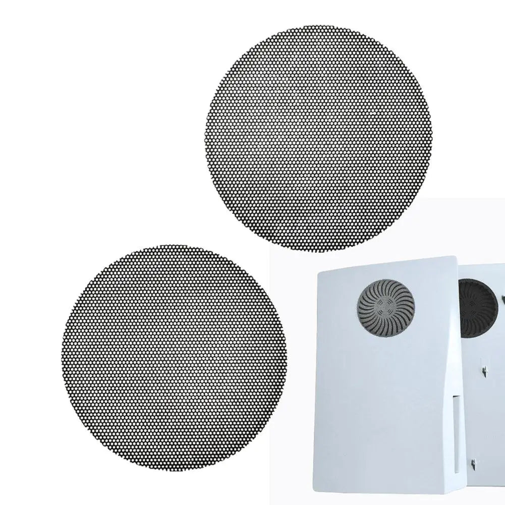 2PCS Console Cover for PS5 – Cooling Vents, Dust Filter, Anti-Scratch ABS Skin Case Compatible with Game Console