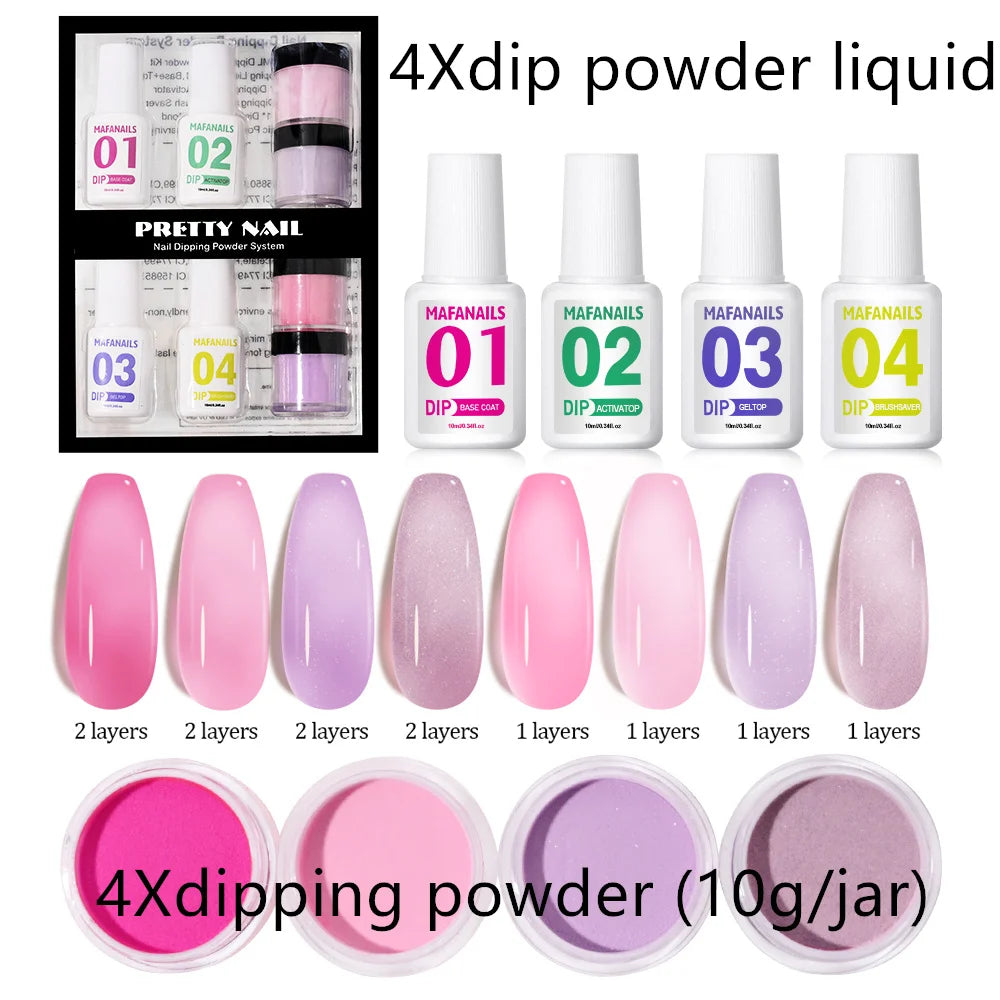 120ml EMA Polymer Acrylic Liquid & Powder - Pink Nail Builder for Dipping, Carving, Acrylic Powder, and Nail Tip Extensions