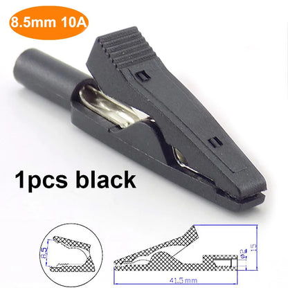 Alligator Clip Banana Plug Adapter - 10A-50A Insulated 2mm/4mm Multimeter Test Lead Clips