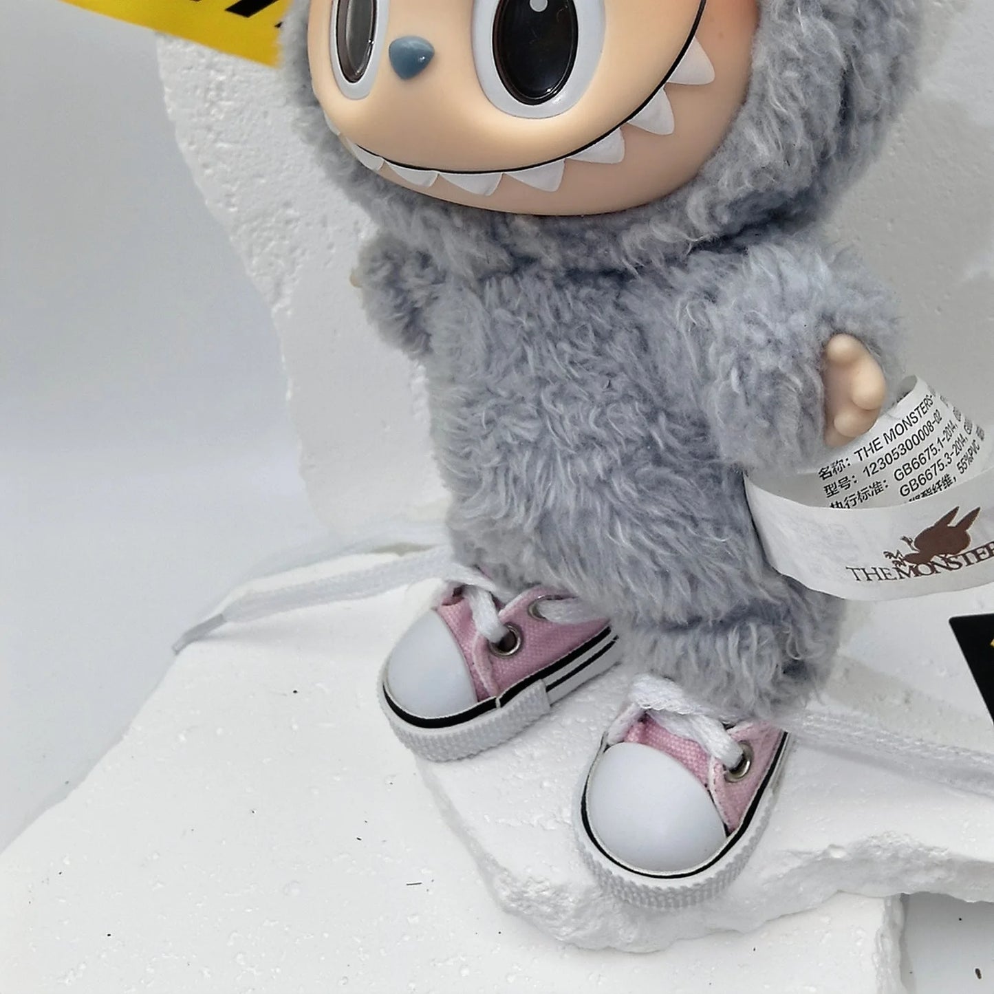 17cm Labubu POP MART Blind Box Doll Clothes – Cute Princess Dress with Suspenders Skirt (Clothes Only)