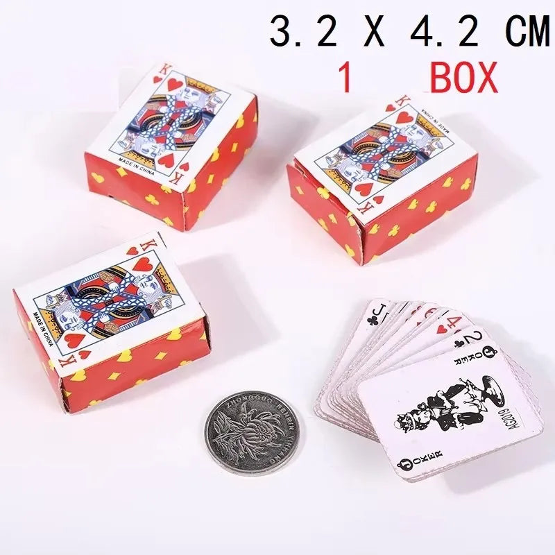 Mini Playing Poker Cards – Fun, Portable Stress Relief Game for Students & Casual Fingertip Play