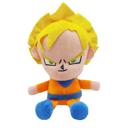20cm Dragon Ball Anime Plush Toys - Super Saiyan Goku, Vegeta, Piccolo, Trunks and Gohan Stuffed Dolls