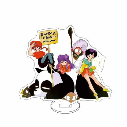 Ranma 1/2 Acrylic Stand Figure — 15cm Tendou, Akane, Hibiki & Ryoga Anime Model Plate, Cartoon Doll for Bedroom Display