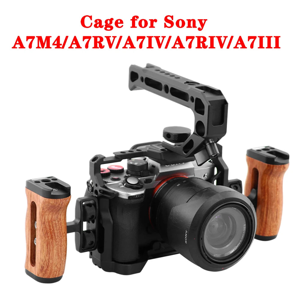 Sony A7 Camera Cage Rig - Arca-Swiss Mount with 1/4" & 3/8" Screws for Vertical & Horizontal Shooting