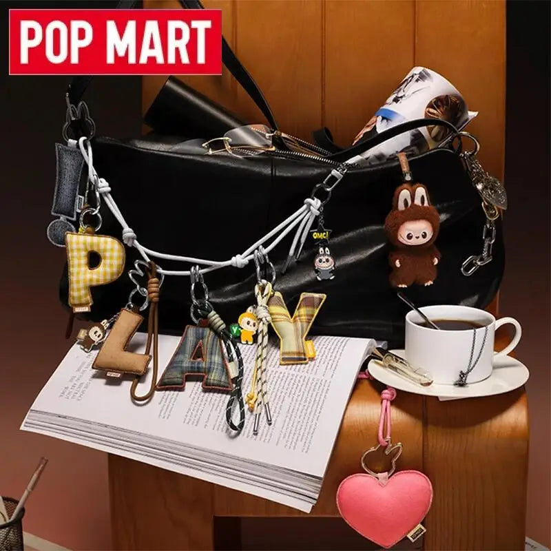 POP MART Labubu The Monsters Pin — Love Series Letter Pendant Blind Box, Mystery Toy Figure Ornament