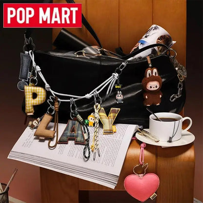 POP MART Labubu The Monsters Pin — Love Series Letter Pendant Blind Box, Mystery Toy Figure Ornament