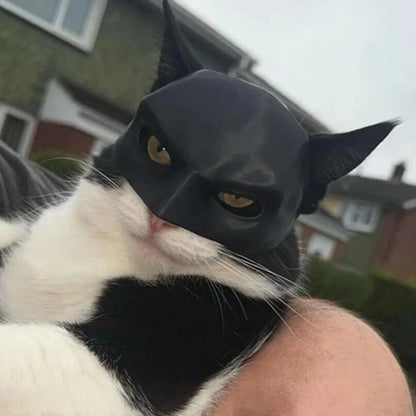 Cat Avenger Bat Mask - 3D Printed Halloween Cosplay Hat and Pet Photo Prop