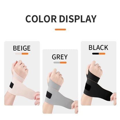 Ultra-Thin Elastic Wristband — Adjustable Breathable Compression Wrist Guard for Tendon Support & Pain Relief