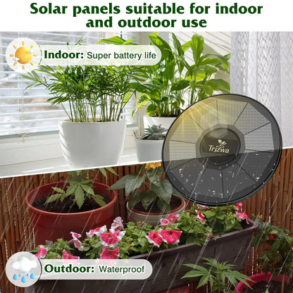 Solar Drip Irrigation System Kit – Automatic DIY Garden Watering Timer with Display Screen for Plants & Travel Use
