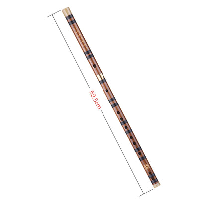 Pluggable Bitter Bamboo Dizi Flute – Handmade Traditional Chinese Woodwind Instrument, Key C/D/G for Professional Performance