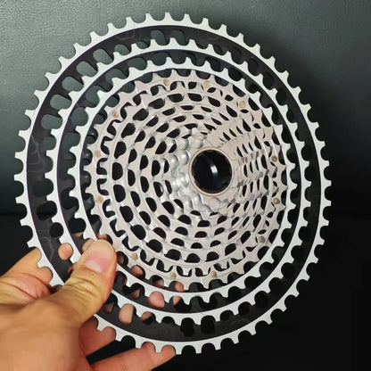 GOLDIX 12-Speed Ultralight MTB Cassette – CNC Sprocket 11-51T/11-46T HG & 10-46T/10-51T XD for Shimano SRAM