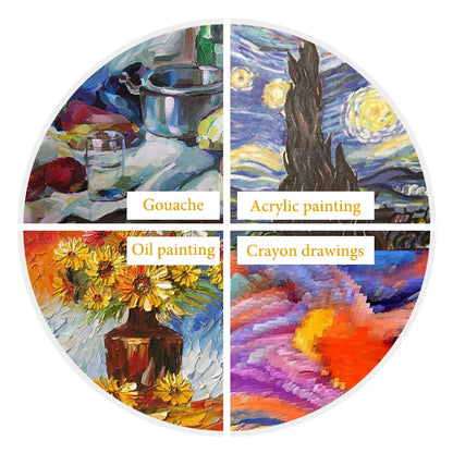 Black Canvas Wooden Oil Painting Frame – Cotton DIY Graffiti Canvas for Children & Beginner Art Practice Supplies